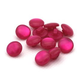 Tong Yue Resin Colored Shirt Pearl Buttons for Craft Sewing Childre Buckle 20pcs/Pack-Rose Red