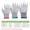 Anti Static Gloves, PU Carbon Fiber Finger Dipped Gloves Breathable