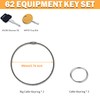 62 Heavy Equipment Keys Master Set Construction Excavator Operator Keys