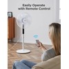 PELONIS 16" Oscillating Pedestal Stand Up Fan | Adjustable Height