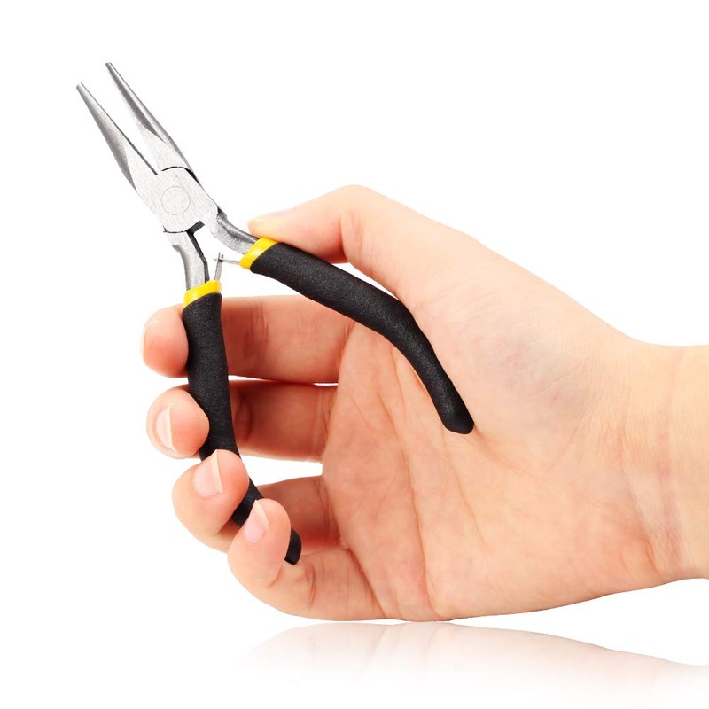 SPEEDWOX Long Nose Pliers 5 Inches Mini Fine Pliers for