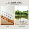 VIVOSUN Outdoor Handrail, 5 Step Stair Handrai, 69" x 36"