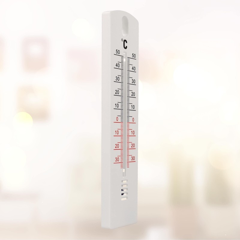 Lantelme Outdoor Thermometer, Indoor Thermometer, 20 cm, Plastic White Black