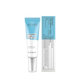 Acure | Clear Acne Spot | Gel de ácido salicílico y niacinamida para secar y prevenir brotes | 14.7 ml