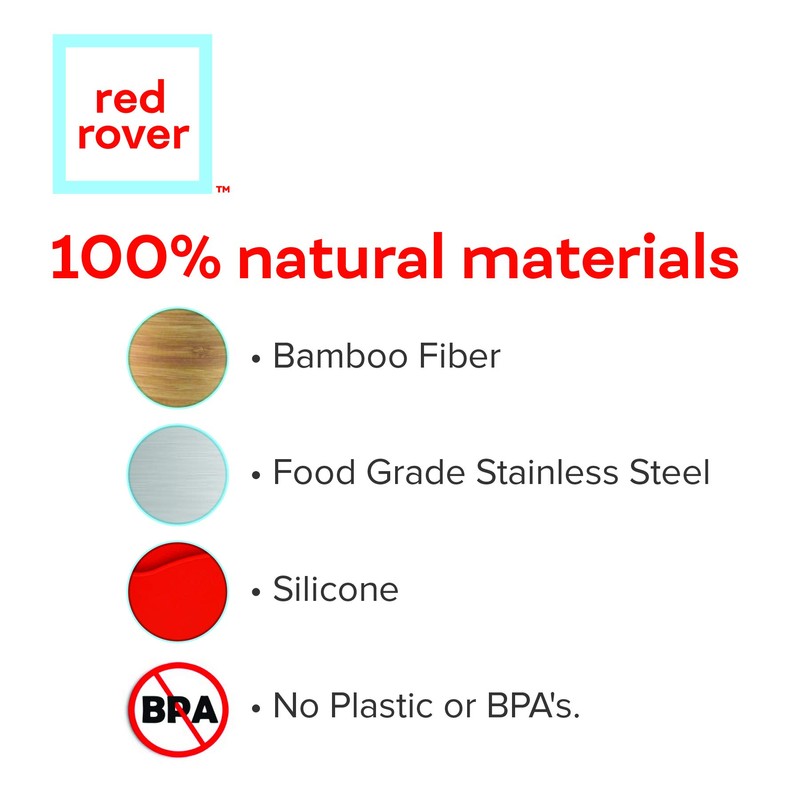 Red Rover 20054 Bamboo Drinking Cups, Set of 4, Medium