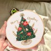 MAMUNU 4 Sets Christmas Embroidery Starter Kit with Pattern for