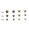 50 Pcs DIY Metal Star Studs Claw Nailhead Punk Rivets(10MM,