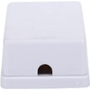 Menewstart Phone Jack Surface Mount Splitter Box, White, 3 Pack,