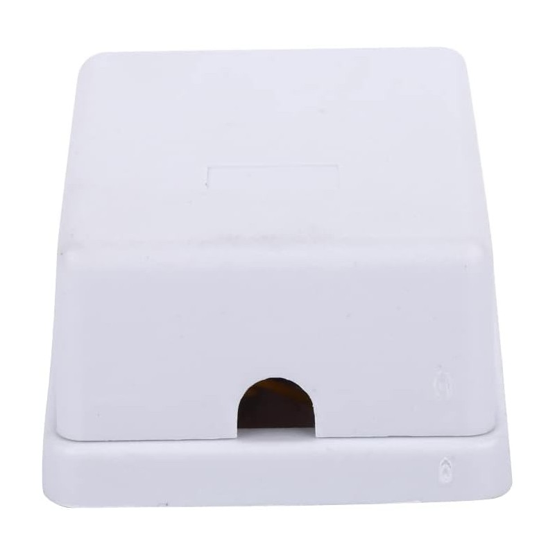 Menewstart Phone Jack Surface Mount Splitter Box, White, 3 Pack,