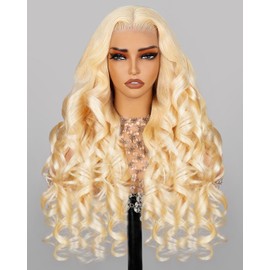 Arabella 613 Lace Front Wig Human Hair 13x4 Blonde Lace Front Wigs Human Hair 230% Density Loose Body Wave 613 Frontal Wig Pre Plucked With Baby Hair (20 inch, 613 13X4 Loose Body Wave Wig)