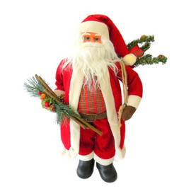 Woodland Standing Santa Figure with Sack