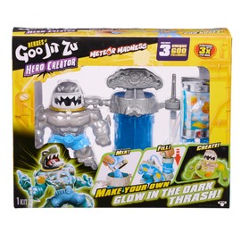 Heroes of Goo Jit Zu Hero Creator Thrash, With 3 Unique Goo Fillings, Mix, Fill & Create Your Own Stretchy Action Figure