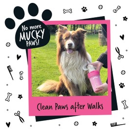 BUGALUGS Bugalugs Dog Paw Cleaner Paw Washers For Dogs. A Portable Shower Paw Cleaner For Dogs & Cats. Foot Washer is an Essential Paw Washer Dog Walking Accessories (Medium)