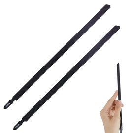 Stichsägeblätter Holz 250mm T225B, 2 Stück, Aus Hochkohlenstoffstahl, T-Schaft kompatibel, Extra lang für tiefe Schnitte in Holz, Kunststoff und dünnen Metallplatten, Universelles Sägeblatt-Set