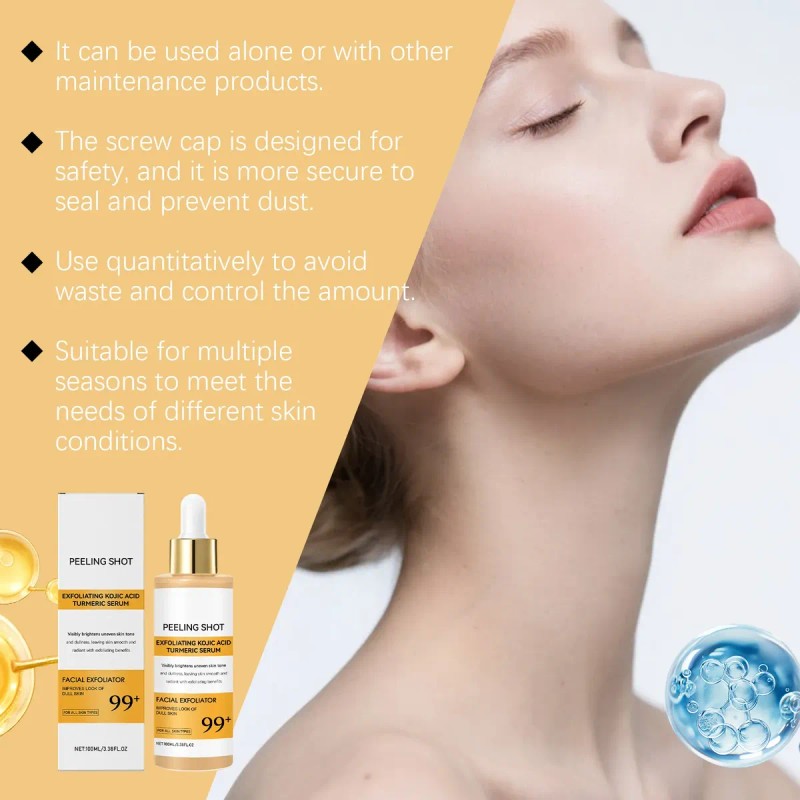 Kojic Acid Turmeric Serum, Nourishing Lightweight Non-sticky
