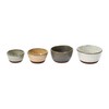 Stoneware Bowls with Reactive Glaze Finish, Set of 4