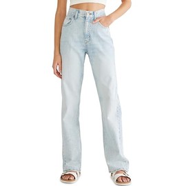 AEROPOSTALE Women's Aero Baggy Jean, Light Wash, 00