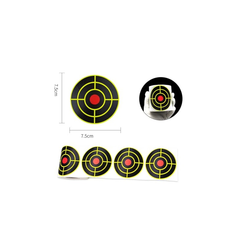 ccHuDE 200 Pcs 3 Inches Shooting Targets Stickers Self Adhesive