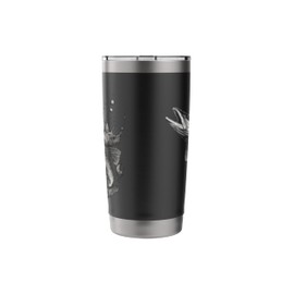 Pike Fishing Predatory Fish Splash Art Stainless Steel Insulated Tumbler
