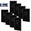 GREENCYCLE 8PK Black Dimmer Light Switch LED CFL 3-Way LED