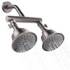 KAPHOME Double Shower Head with Shower Shut-Off Valves,2 Shower Head