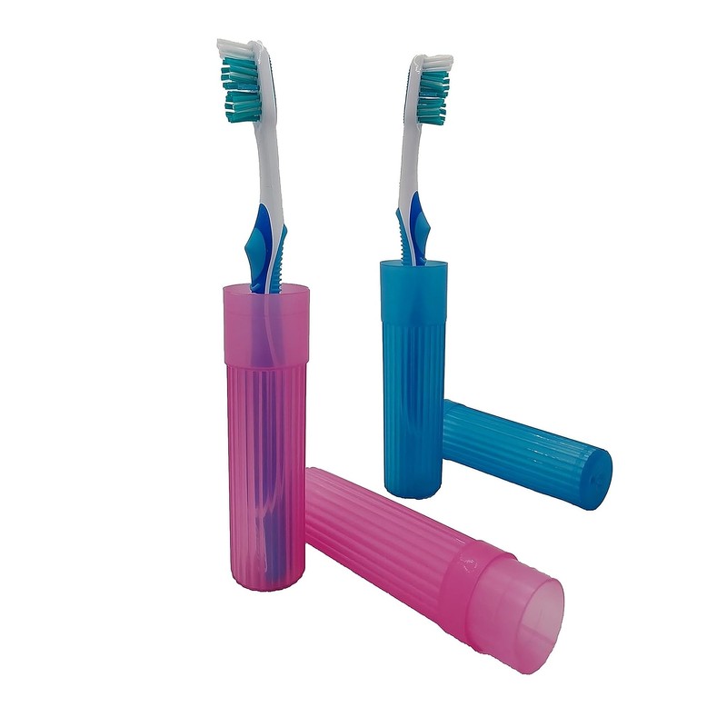 American Comb Toothbrush Holder (Blue & Pink) - Made in