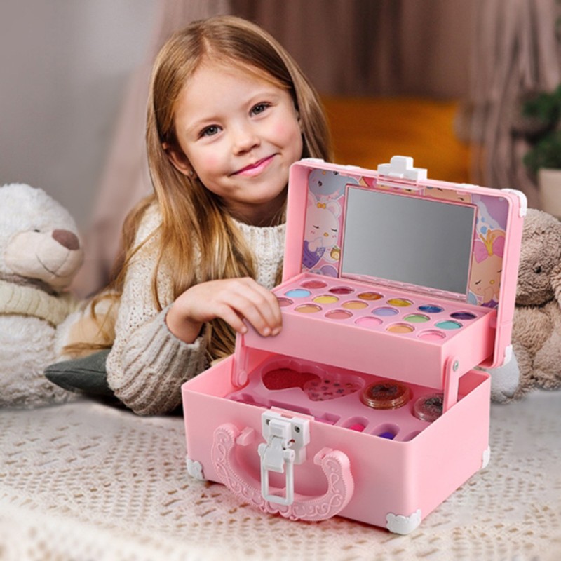 Girls Make Up Set Toys Pretend Play Cosmetic Bag Beauty
