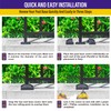 Hulave Split Post Cover, Fits 1x1 Post/3.5x3.5 Base, Indoor/Outdoor Iron