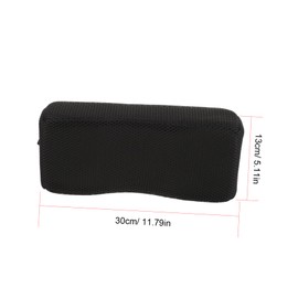 ORFOFE Wheelchair Headrest Car Seat Pillow Thin Neck Pillow for Wheelchair Neck Headrest Arm Cushions Trough Lumbar Portable High Chair Portable Seat Driving Wheel Black Breathable Mesh
