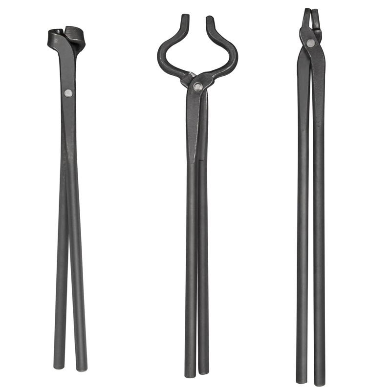 Yoursme Blacksmith Knife Making Forge Tongs Set: V-Bit Blade, Blade