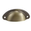Sourcingmap Cup Pulls, Carbon Steel Shell Pull Handles Bronze Tone