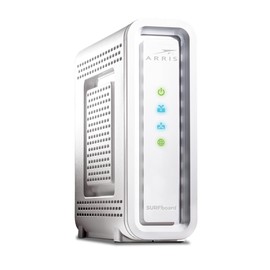 ARRIS (SB6190) - Cable Modem - DOCSIS 3.0 32x8 Gigabit Modem, For Comcast Xfinity, Cox, check with ISP for compatibility [Not for Spectrum] 1 Gbps Port, 800 Mbps Max Speed, 2 Year Warranty - White