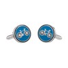 Racing Bike Cycle Cycling Cufflinks by Onyx Art In Smart