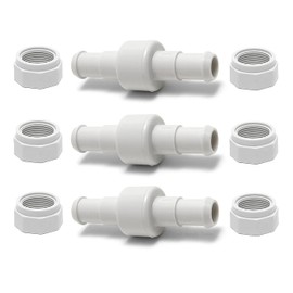 ATIE 280, 380, 180 Pool Cleaner Hose Swivel D20 and Hose Nut D15 Combo Kit Replacement For Zodiac Polaris 280, 380, 180 Pool Cleaners (3 Pack)
