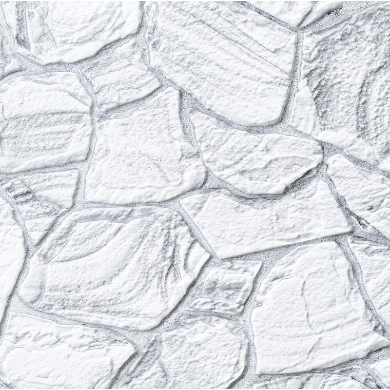 Dundee Deco 3D Wall Panels - White Grey Faux Stone