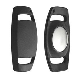 Dog Collar Holder，Anti-Lost Silicone Case Accessories for Air Tag GPS Tracking，Compatible with Dogs Cats Pets Collar (1 Pack, Black)