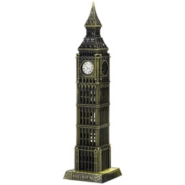 HOMSFOU Decoration Big Ben Metal Big Ben Tower Statue Metal London Landmark Big Ben Building Model Sculpture For Home Office- 1 (Pictured) Big Ben Souvenir London Big Ben