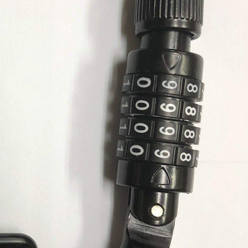 Bicycle Wire Lock [Large Carabiner Lock] Dial Type Double Lock