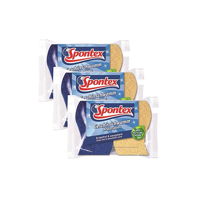 Spontex Dish Sponge - Kitchen Sponge - Gentle Cleaning of
