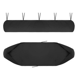 Awning Protective Cover for Awnings, Sun Sail UV Rain Waterproof Snowproof with Cord Wall Awning Tarpaulin for Mobile Awning, Storage in Winter, Garden and Patio (3 m, Black)