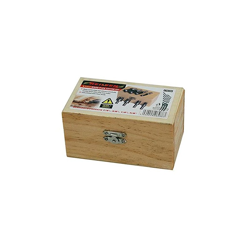 Neilsen CT0488 8pc Wood Plug Cutting Set - Carbon Steel,