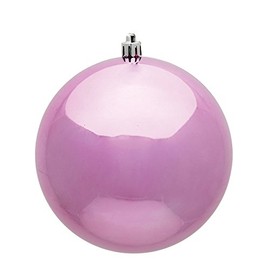 Vickerman 487907 - 10" Pink Shiny Ball Christmas Tree Ornament (N592579DSV)