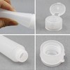 Clear Plastic Refillable Toothpaste Tubes, 6 Pack Empty Cosmetic Soft