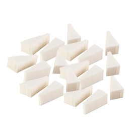Beavorty Triangle Shaped Makeup Puff Wedges 40pcs Soft Cosmetic Sponges for Foundation Blending and Setting Makeup for Professional and Home Use Travel-Friendly