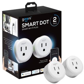 Geeni Dot Smart Wi-Fi Outlet Plug – Compact Design, Works with Alexa & Google Assistant, No Hub Needed, 2.4GHz, 2 Pack
