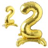 Self Standing 32 Inch Number Balloons Foil Ballon Gold Digit