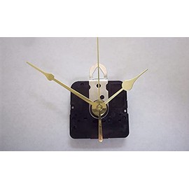 Quartz Clock Movement Kit with 1 Set of Hands and Second Hand, for Dials up to 1/4" Thick