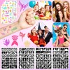 Children's Glitter Tattoo Set, 36 Colours, Waterproof Glitter Tattoos