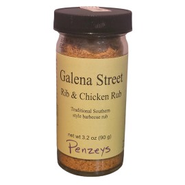 Penzeys Galena Street Rib and Chicken Rub By Penzeys Spices 3.2 oz 1/2 Cup Jar Exp 3/25