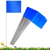 50 Pack Marking Flags Marker Flags for Lawn, IKAYAS 4
